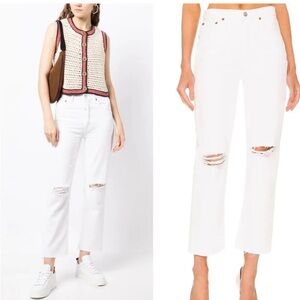 RE/DONE 70’s High-Rise Stovepipe Jean Size 31